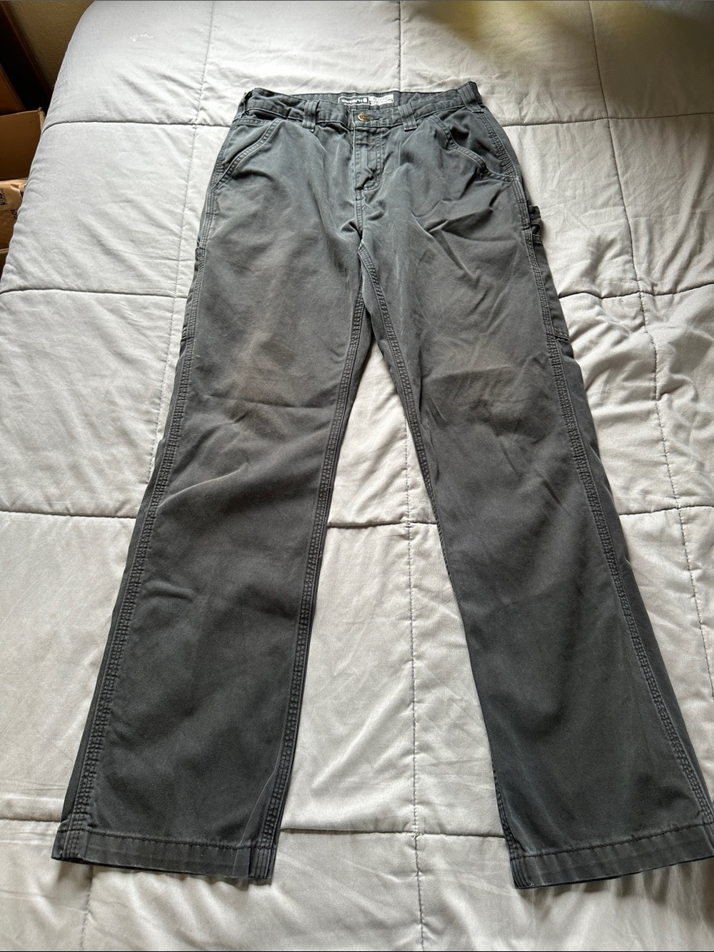 Carhartt Men's Casual Straight-Leg Work Pants - Charcoal Gray